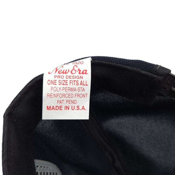 Vintage New Era Pro‎ Design FBI Snapback Trucker Hat Navy Blue Ball Cap USA Made - Picture 8 of 9